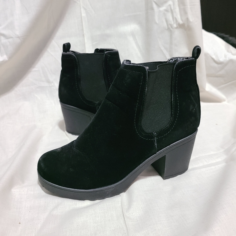 Faux Suede Ankle Booties